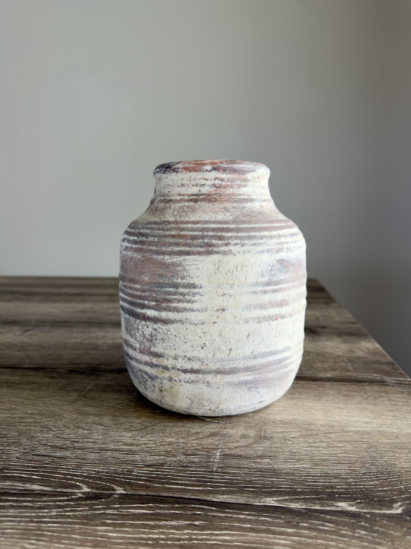 Rustic Terracotta Ceramic Vase