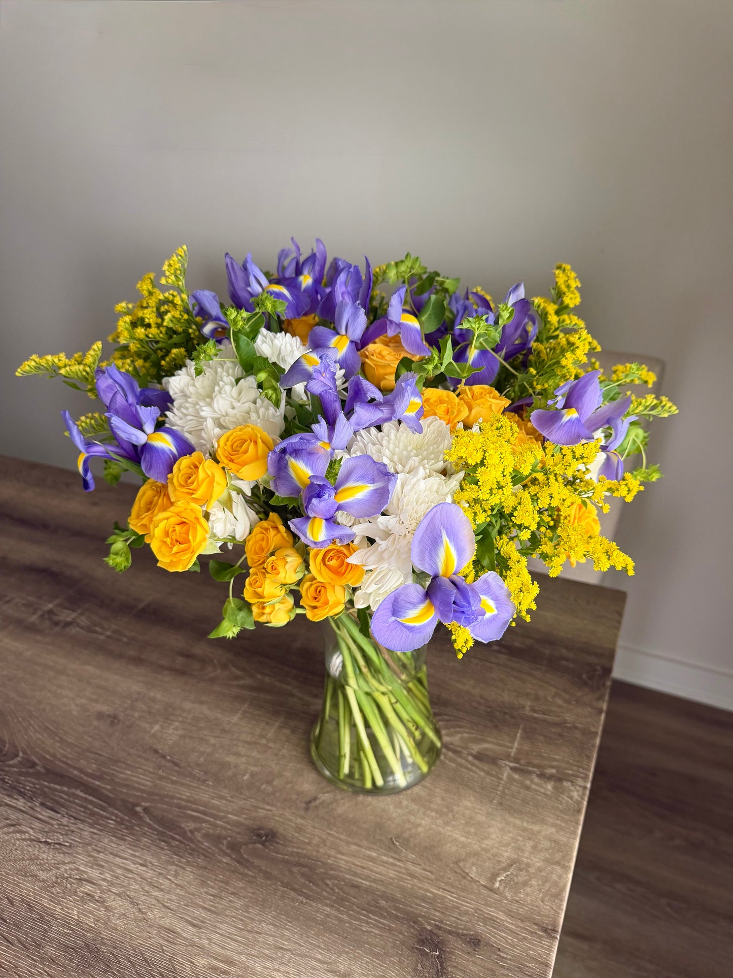 Purple Iris Garden Bouquet