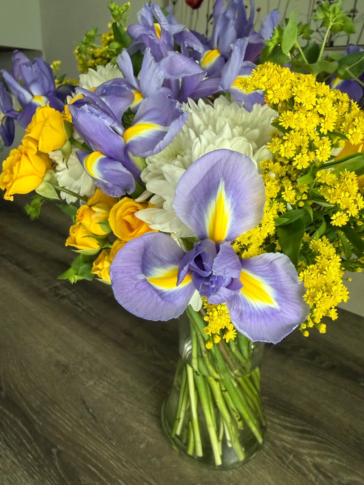 Purple Iris Garden Bouquet