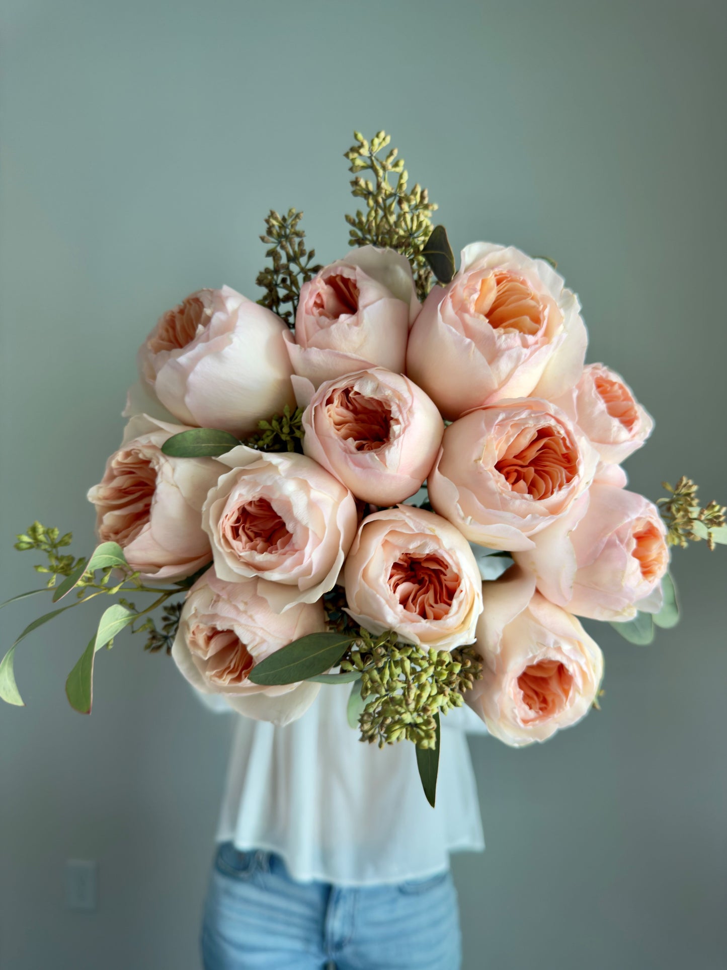 Premium Juliet Garden Roses Bouquet