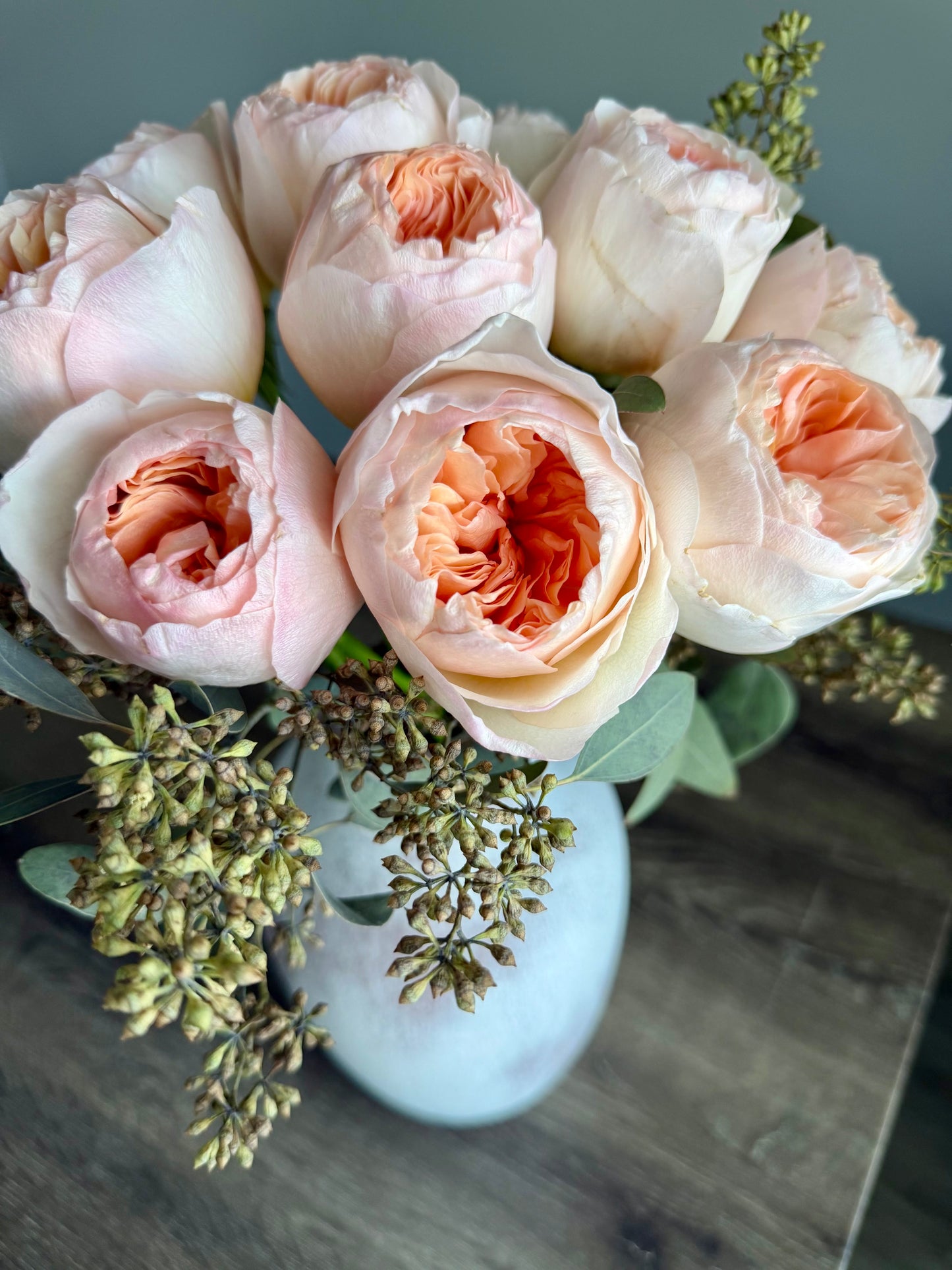 Premium Juliet Garden Roses Bouquet